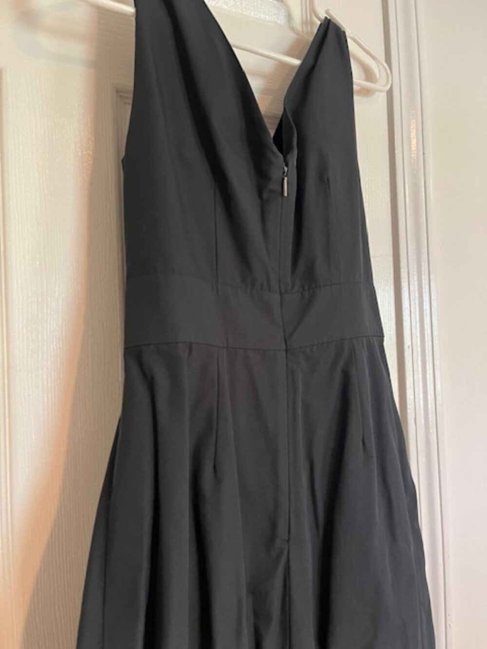Rebecca Taylor Black Taffeta Wrap Dress w/ Ruffle Hem | Size 6 | NWT - Picture 13 of 14